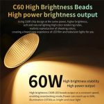 C60R 60W RGB Bühnenlampe Professionelle Videofotografie COB Fülllicht mit 8 Batterien, US Plug, UK Plug, EU Plug – Bild 6