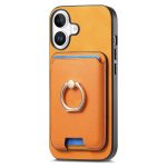 Retro Cross Leder Kartentasche MagSafe Handyhülle, For iPhone 16, For iPhone 15 Pro Max, For iPhone 15 Pro – Bild 3