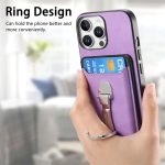 Retro Klappringhalter Kartentasche MagSafe Handyhülle, For iPhone 13 Pro Max, For iPhone 13 Pro, For iPhone 13 – Bild 8