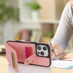 Umhängetasche aus Haut mit Kartenhalter und Handyhülle, For iPhone 13 Pro Max, For iPhone 13 Pro, For iPhone 13, For iPhone 12 – Bild 4