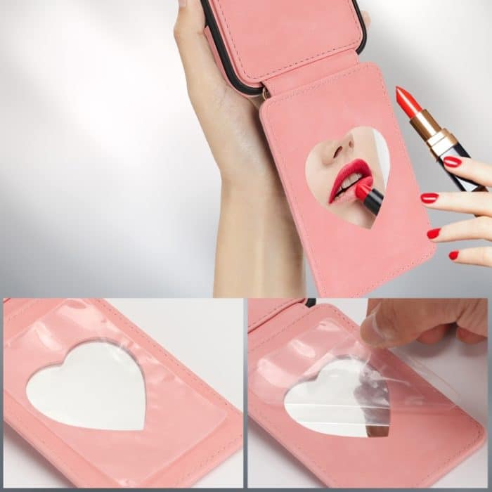 Umhängetasche aus Haut mit Kartenhalter und Handyhülle, For iPhone 15 Pro Max, For iPhone 15 Pro, For iPhone 15 Plus, For iPhone 15 – Bild 6