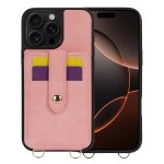 Umhängetasche aus Haut mit Kartenhalter und Handyhülle, For iPhone 16 Pro Max, For iPhone 16 Pro, For iPhone 16 Plus, For iPhone 16