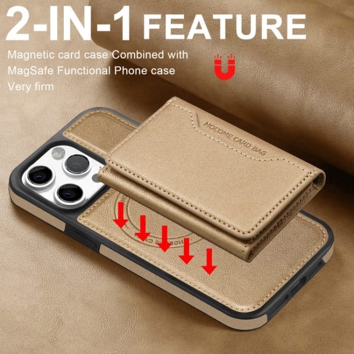 Shield Multifunktionale MagSafe Kartentasche Handyhülle, For iPhone 14, For iPhone 14 Pro, For iPhone 14 Pro Max – Bild 7