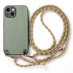 Telefonhülle mit Carbonfaser-Textur und Lederrückseite und Umhängegurt, For iPhone XR, For iPhone XS Max, For iPhone 7 / 8 / SE 2022 / SE 2020, For iPhone X / XS – Bild 3