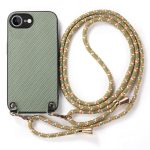 Telefonhülle mit Carbonfaser-Textur und Lederrückseite und Umhängegurt, For iPhone 16e, For iPhone 16 Pro Max, For iPhone 16 Pro, For iPhone 16 Plus – Bild 3