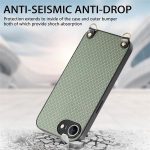 Telefonhülle mit Carbonfaser-Textur und Lederrückseite und Umhängegurt, For iPhone 16e, For iPhone 16 Pro Max, For iPhone 16 Pro, For iPhone 16 Plus – Bild 5