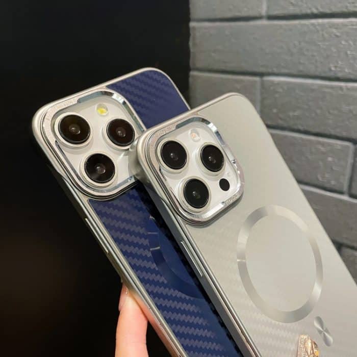 AG Rahmenlose MagSafe-Telefonhülle aus Kohlefaser, For iPhone 15 Pro Max, For iPhone 15 Pro, For iPhone 15 Plus, For iPhone 15 – Bild 5