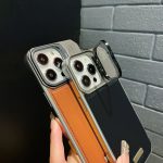 Metallhalter, schlichte MagSafe-Telefonhülle aus Leder, For iPhone 16 Pro Max, For iPhone 16 Pro, For iPhone 16 Plus, For iPhone 16 – Bild 6