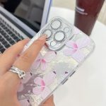 TPU-Telefonhülle mit Schmetterlings-Armband und Beschichtungstextur und Glitzerlinsenfolie, For iPhone 13 Pro, For iPhone 13 – Bild 5