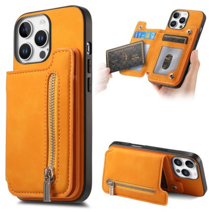 Retro MagSafe Reißverschluss Brieftasche Kartentasche Rückseite Handyhülle, For iPhone 16 Pro Max, For iPhone 16 Pro, For iPhone 16 Plus