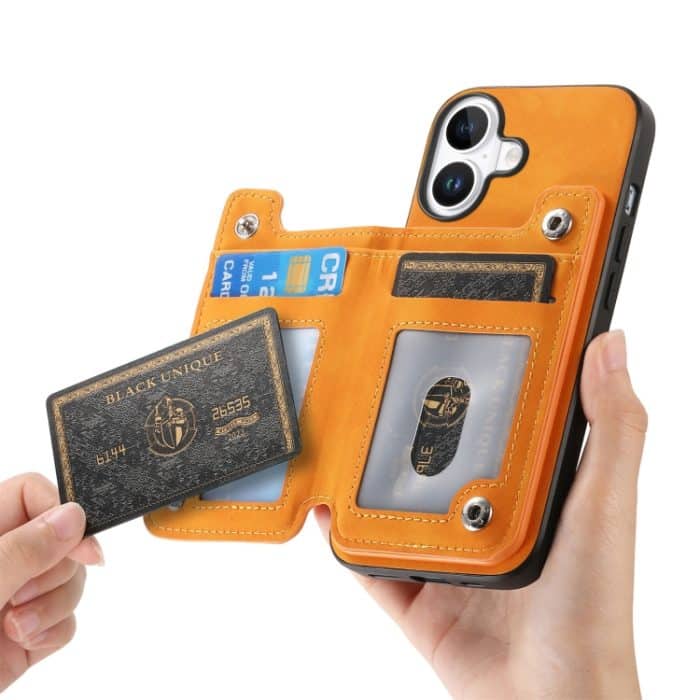 Retro MagSafe Reißverschluss Brieftasche Kartentasche Rückseite Handyhülle, For iPhone 16, For iPhone 15 Pro max, For iPhone 15 Pro – Bild 5