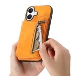 Retro MagSafe Reißverschluss Brieftasche Kartentasche Rückseite Handyhülle, For iPhone 16, For iPhone 15 Pro max, For iPhone 15 Pro – Bild 6