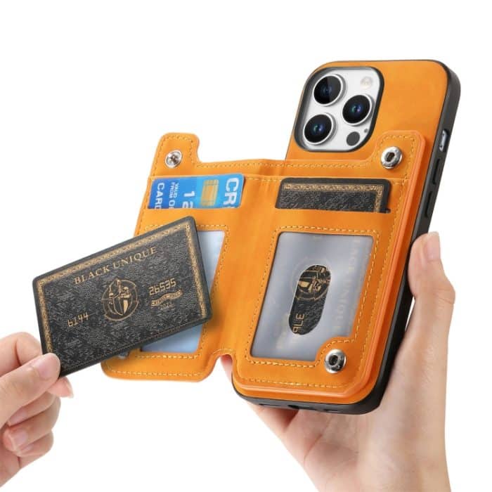 Retro MagSafe Reißverschluss Brieftasche Kartentasche Rückseite Handyhülle, For iPhone 12 Pro Max, For iPhone 11 Pro Max, For iPhone 11 – Bild 5