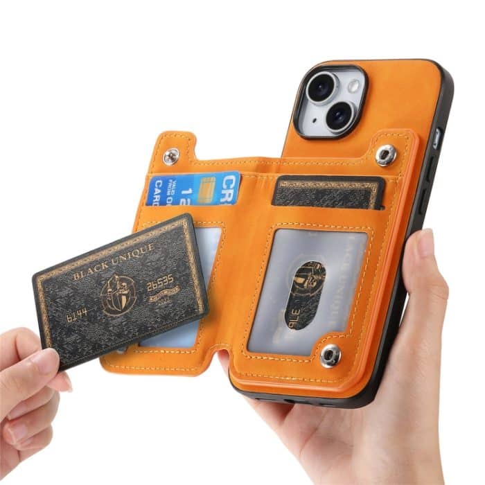 Retro MagSafe Reißverschluss Brieftasche Kartentasche Rückseite Handyhülle, For iPhone 11 Pro, For iPhone XR, For iPhone XS Max – Bild 5