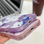 Galvanik Laser Blumen Pflanzen Textur TPU Handyhülle, For iPhone 16 – Bild 6