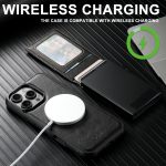 Suteni H19 Ölwachs 2-in-1 MagSafe Abnehmbare Kartenbox Rückseite Handyhülle, For iPhone 14 Pro Max, For iPhone 13 Pro Max, For iPhone 13 Pro, For iPhone 13, For iPhone 12, For iPhone 12 Pro Max, For iPhone 12 Pro – Bild 6