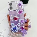 Galvanisieren Blumen Pflanzen Textur Armband TPU Handyhülle, For iPhone 16