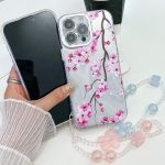 Galvanisieren Blumen Pflanzen Textur Armband TPU Handyhülle, For iPhone 15 Pro Max – Bild 4
