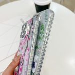 Galvanisieren Blumen Pflanzen Textur Armband TPU Handyhülle, For iPhone 16 Pro Max – Bild 6