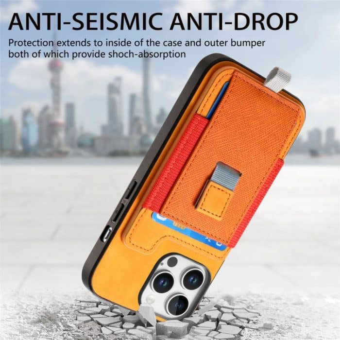 Retro Magsafe Cross Leder Herausziehbare Kartentasche Rückseite Handyhülle, For iPhone 15 Plus, For iPhone 15, For iPhone 14 Plus – Bild 5