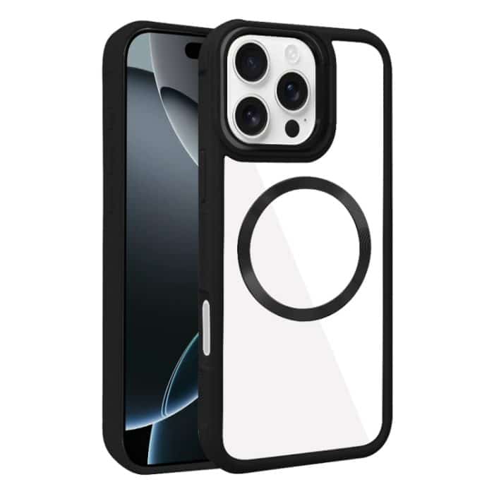 SYA002753517A.jpg Überzogene CD-Textur MagSafe Acryl Hybrid TPU Telefonhülle, For iPhone 16 Pro Max, For iPhone 16 Pro, For iPhone 16 Plus, For iPhone 16 – Bild 1