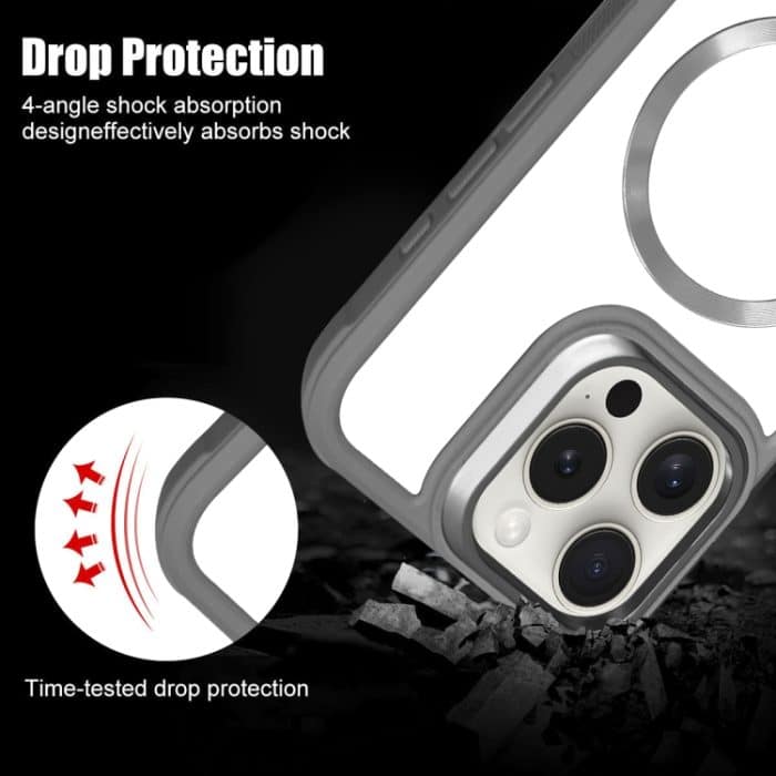 Überzogene CD-Textur MagSafe Acryl Hybrid TPU Telefonhülle, For iPhone 14 Plus, For iPhone 14, For iPhone 14 Pro, For iPhone 14 Pro Max – Bild 4