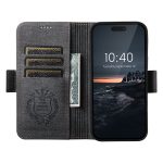 Suteni J07 Multifunktionale horizontale MagSafe Denim-Leder-Telefonhülle, For iPhone 12 Pro Max, For iPhone 12 Pro – Bild 7