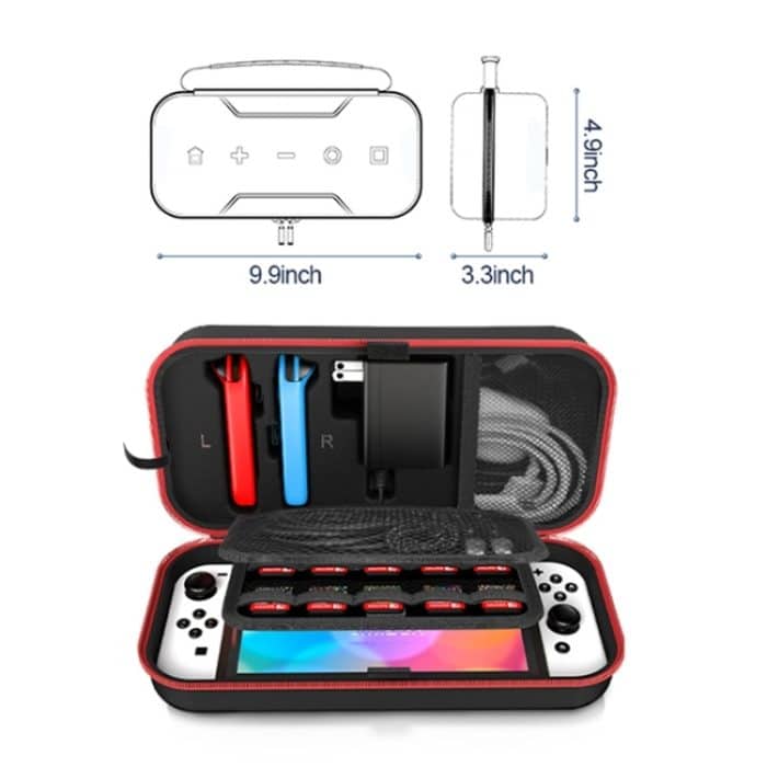 OIVO IV-SW188 Tragbare Aufbewahrungstasche aus EVA für Nintendo Switch OLED – Bild 2