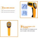 GM1150A 50: 1 Infrarot-Thermometer -18 ~ 1150 Grad Celsius LCD Digital-Temperaturzähler Industriepyrometer 0,1 ~ 1EM einstellbar – Bild 5
