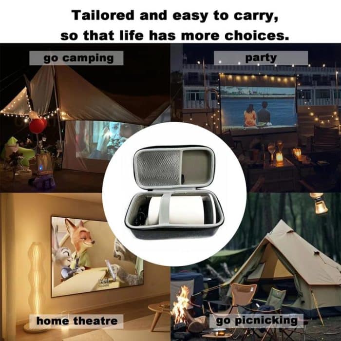 Für HY300 / HY300 Pro / HY320 Tragbare Projektor-Aufbewahrungstasche, EVA-Hartschale, Schutzhülle – Bild 4