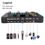 V80 Für Handy Computer Tragbare Live-Streaming Karaoke Soundkarte Mixer – Bild 3
