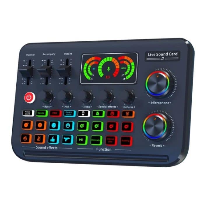 SYA0027744.jpg F996 Max Live-Streaming/Gaming/Gesang Audio-Mixer USB-Mikrofon-Soundkarte – Bild 1
