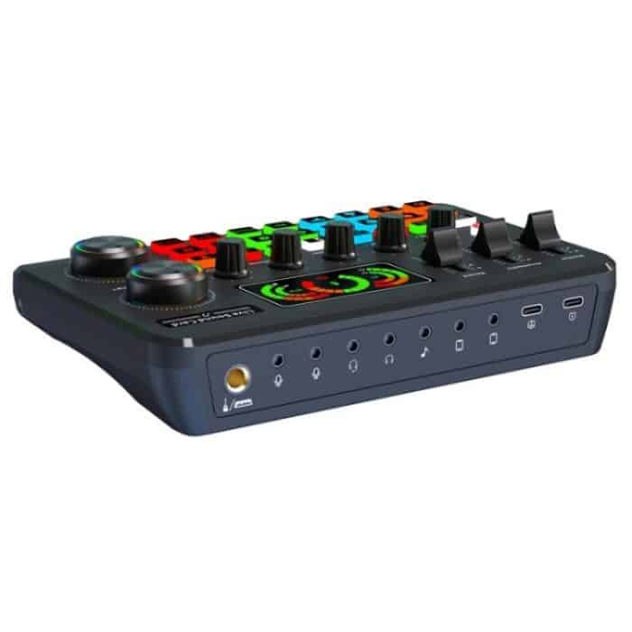 F996 Max Live-Streaming/Gaming/Gesang Audio-Mixer USB-Mikrofon-Soundkarte – Bild 3