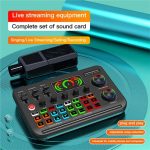 F996 Max Live-Streaming/Gaming/Gesang Audio-Mixer USB-Mikrofon-Soundkarte – Bild 4