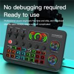 F996 Max Live-Streaming/Gaming/Gesang Audio-Mixer USB-Mikrofon-Soundkarte – Bild 5