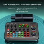 F996 Max Live-Streaming/Gaming/Gesang Audio-Mixer USB-Mikrofon-Soundkarte – Bild 7