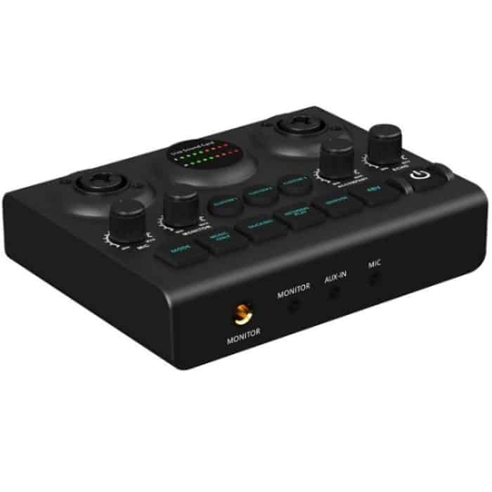 F10 48V Live-Streaming Soundkarte Audio-Mixer Phantomspeisung Mixer – Bild 2