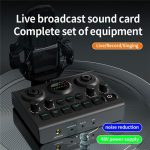 F10 48V Live-Streaming Soundkarte Audio-Mixer Phantomspeisung Mixer – Bild 4