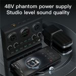 F10 48V Live-Streaming Soundkarte Audio-Mixer Phantomspeisung Mixer – Bild 5