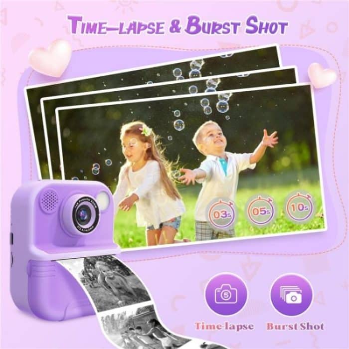 E8 2,4-Zoll-Bildschirm Fotodruck Videorecorder Multifunktionale Kinderkamera mit zwei Objektiven – Bild 10