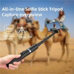 JMARY KT-259 360 Grad drehbarer Telefonclip Einziehbares Selfie-Stick-Stativ – Bild 6