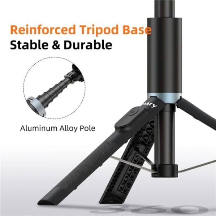 JMARY KT-259 360 Grad drehbarer Telefonclip Einziehbares Selfie-Stick-Stativ – Bild 10