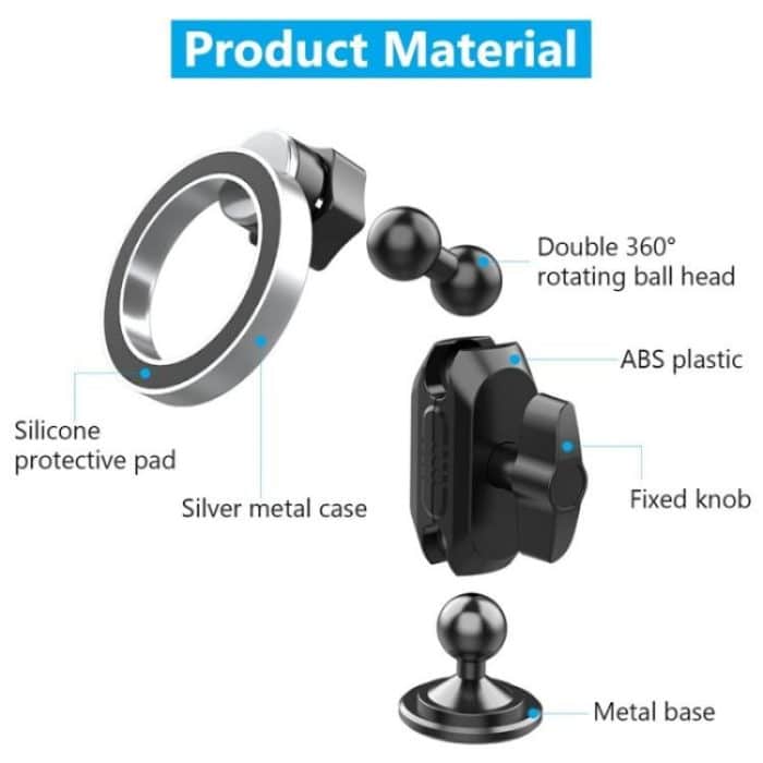 159A 360 Grad Rotation Klebstoff Basis Magnetische Auto Dashboard Halterung Telefon Halter Halterung – Bild 3