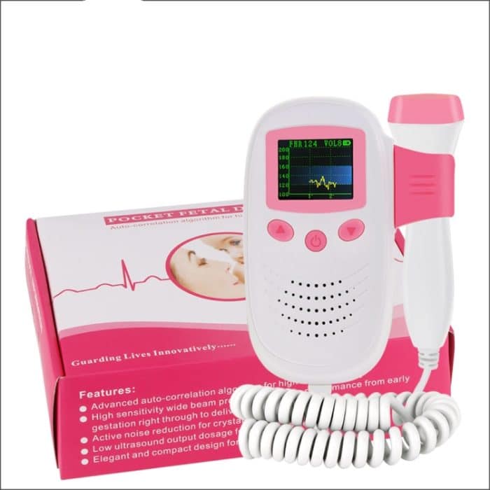 RZ-100S9 LED Fetal Doppler Ultraschall Sound Baby Herzschlag Detektor Monitor Digital Prenatal Pocket Fetal Doppler Stethoskop – Bild 1