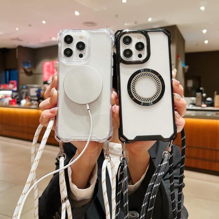 Traveler Crossbody Lanyard MagSafe Viereckige TPU-Telefonhülle, For iPhone 12 Pro Max, For iPhone 12 Pro, For iPhone 11 Pro Max, For iPhone 11, For iPhone 11 Pro – Bild 3