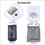 RZ205 Blutdruck Automatisches digitales Oberarm-Herzschlag-Pulsmessgerät Tonometer-Gerät Blutdruckmessgerät – Bild 3