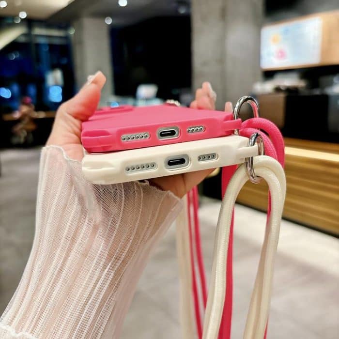 Crossbody Liquid TPU Vier-Ecken-Stoßfeste Handyhülle, For iPhone 16 Pro Max, For iPhone 16 Pro, For iPhone 16 Plus, For iPhone 16, For iPhone 15 Pro Max, For iPhone 15 Pro – Bild 4