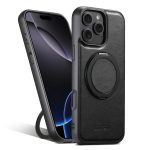 Suteni G3 Oil Wax 360 Rotationshalter MagSafe Rückseite Handyhülle, For iPhone 16 Pro Max, For iPhone 16 Pro, For iPhone 16 Plus, For iPhone 16, For iPhone 15 Pro Max, For iPhone 15 Pro, For iPhone 15 Plus, For iPhone 15