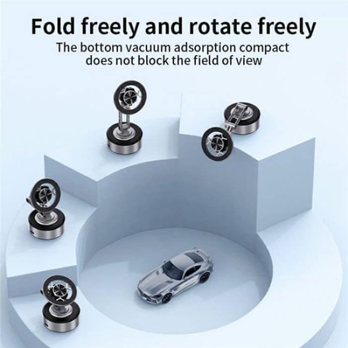 X91 360 Degree Rotation Navigation Stand Car Dashboard Magnetic Phone Mount Holder, X91 (Silver), X91 (Tarnish) – Bild 4