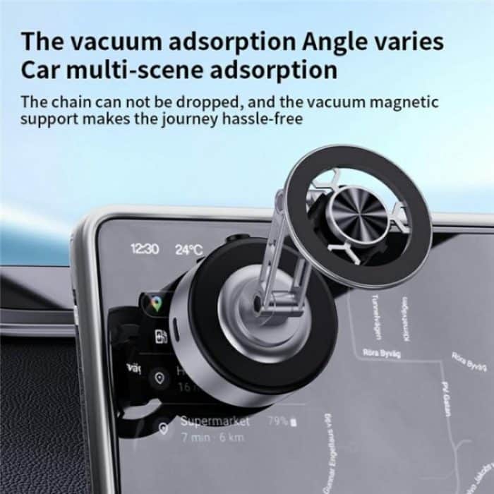 X91 360 Degree Rotation Navigation Stand Car Dashboard Magnetic Phone Mount Holder, X91 (Silver), X91 (Tarnish) – Bild 7